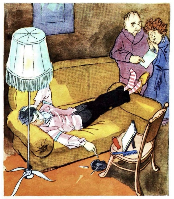 Художник К. Горохов. Журнал «Крокодил» 1956 №18