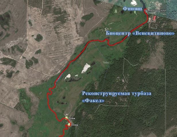 Маршрут моего сплава на сапборде. Часть 2