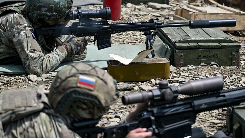     Российские снайперы на полигоне РИА Новости Станислав Красильников