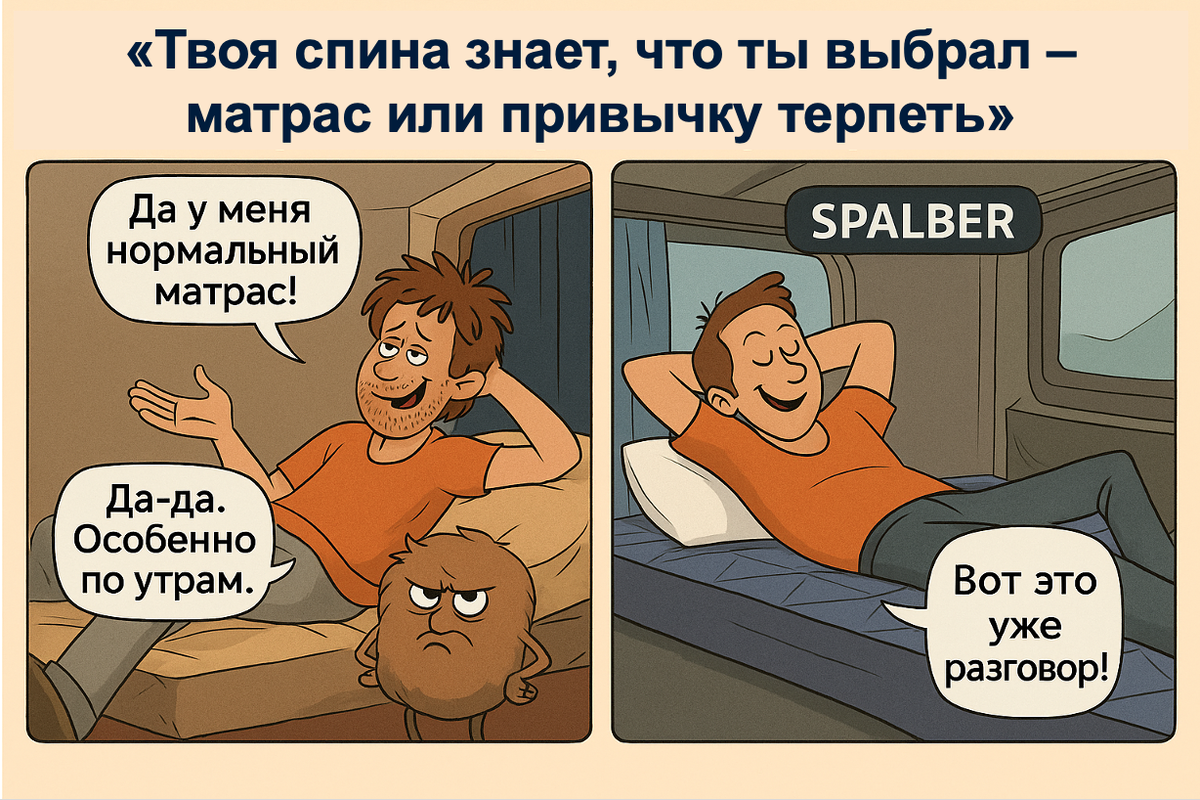 Комикс СПАЛБЕР из рейсовой жизни