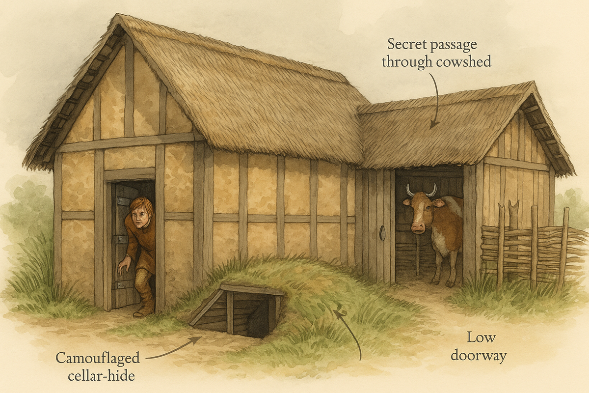 Примерная схема англосаксонского дома