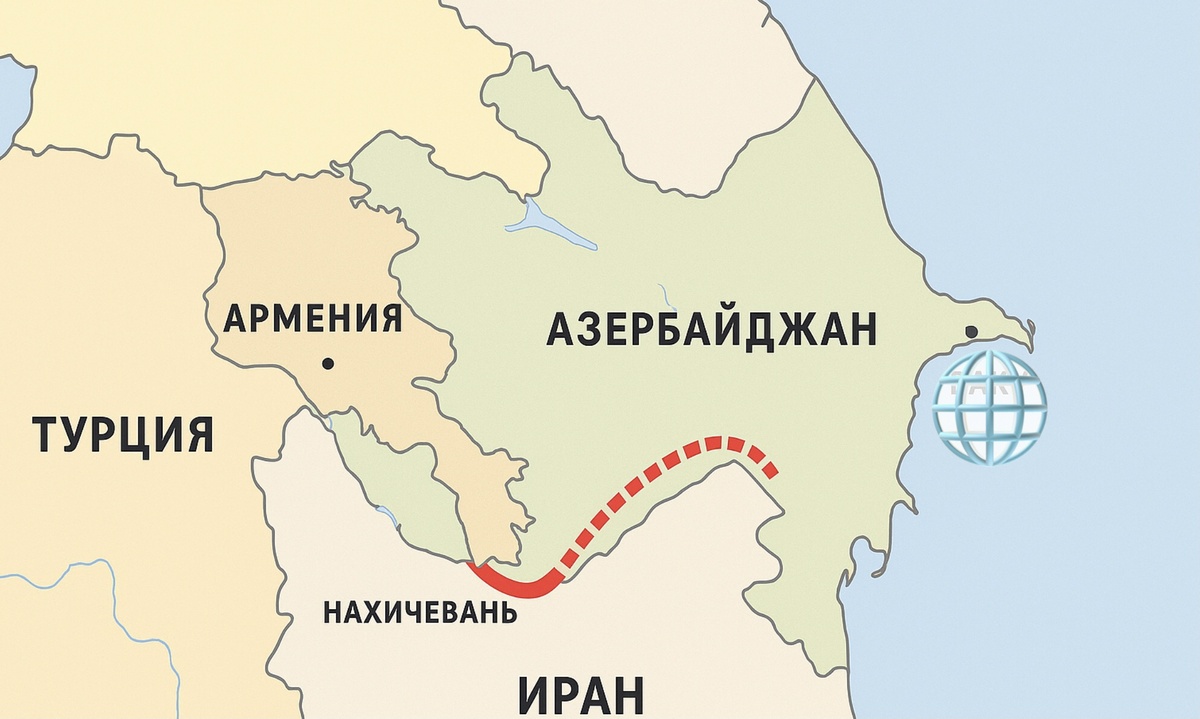 Зангезурский коридор на карте мира