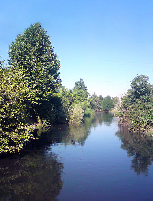 Канал Салар перед водоотделителем.