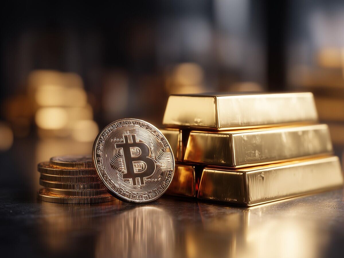    Золото и биткоин© РИА Новости . Изображение сгенерировано ИИ