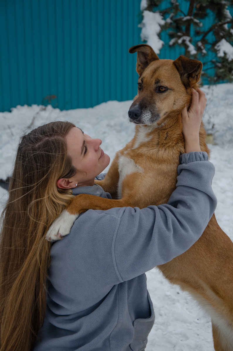 Айова со своим кинологом (то есть мной 😊)
