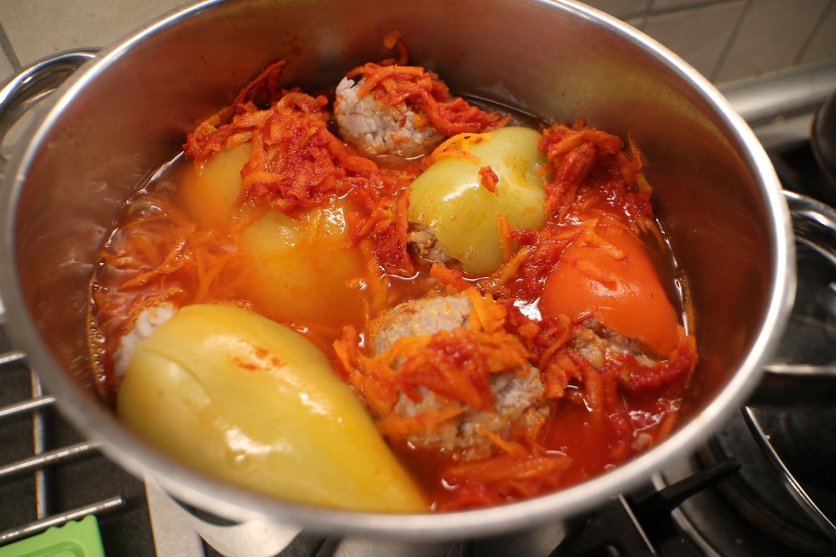    Фаршированные перцы как в столовой СССР за копейки