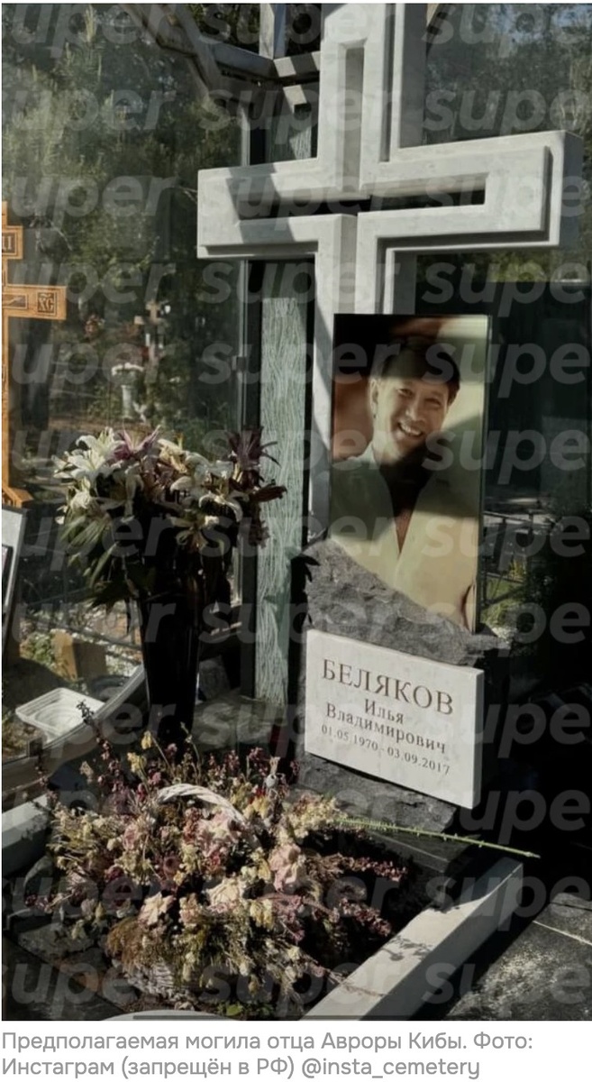 Троекуровское кладбище. Предполагаемая могила отца Авроры Кибы