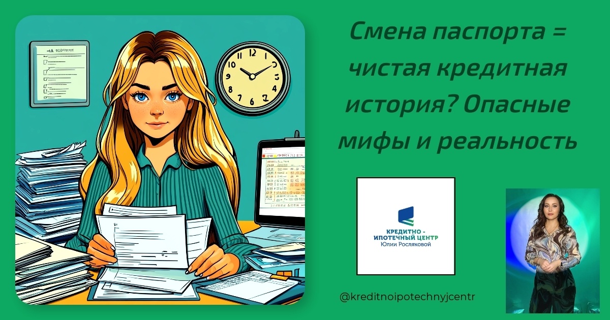    smena-pasporta-chistaya-kreditnaya-istoriya-opasnye-mify-i-realnost Юлия Сергеевна Рослякова