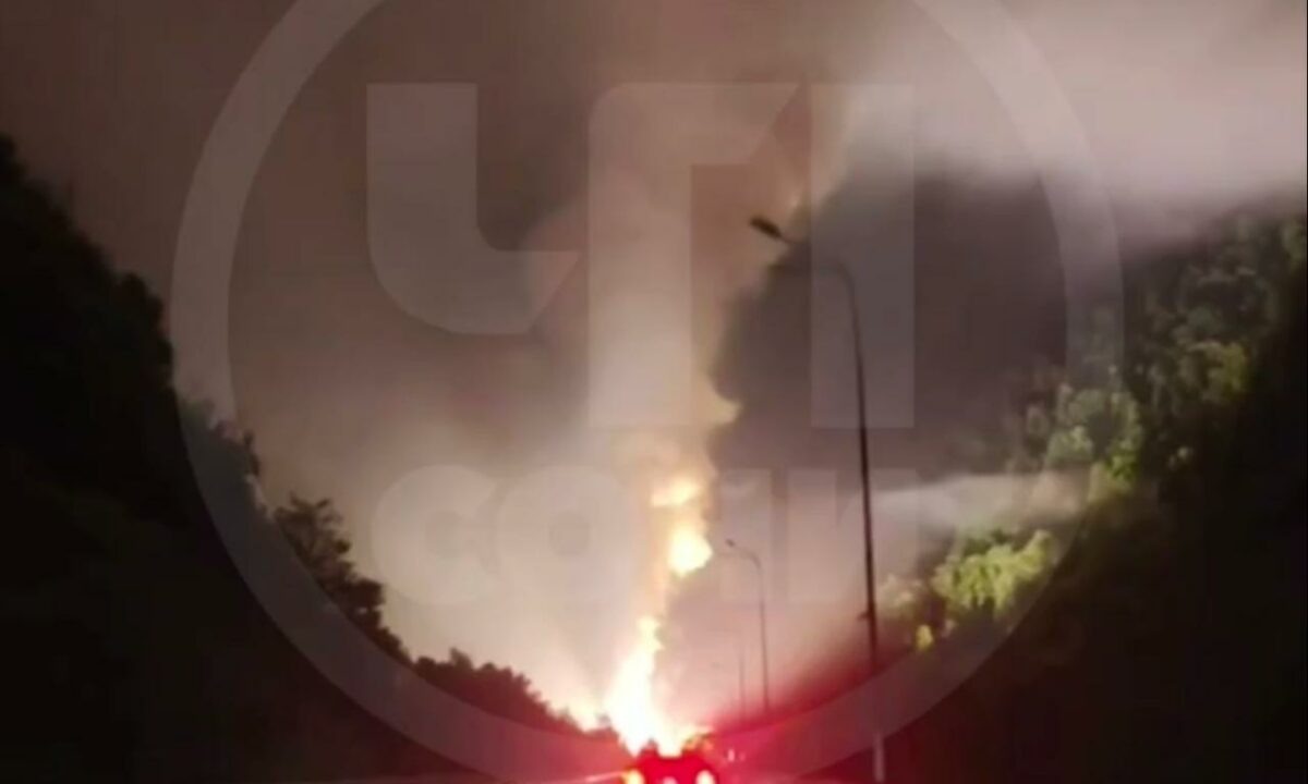    Скриншот видео t.me/chp_sochi