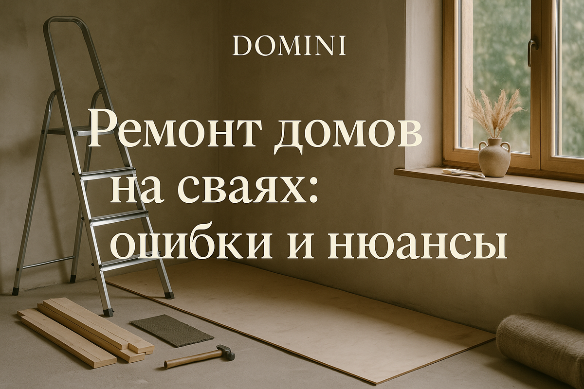    Ошибки при ремонте свайного фундамента в Московской области