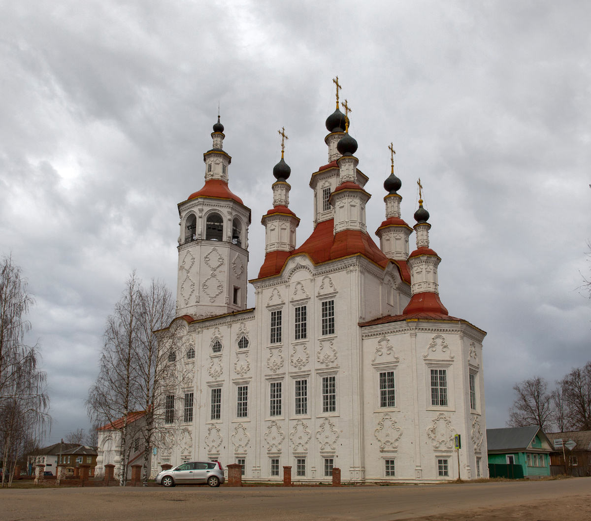 Тотьма, ул. Кирова, 15  — Церковь Входа Господня в Иерусалим — музей Мореходов (здесь и далее фото автора)