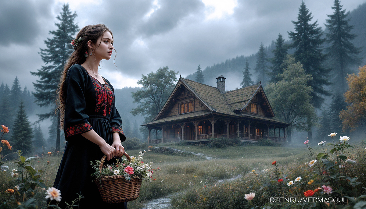 Авторское изображение @vedmasoul. Cгенерировано ИИ. Порча на квартиру, дом, подклад