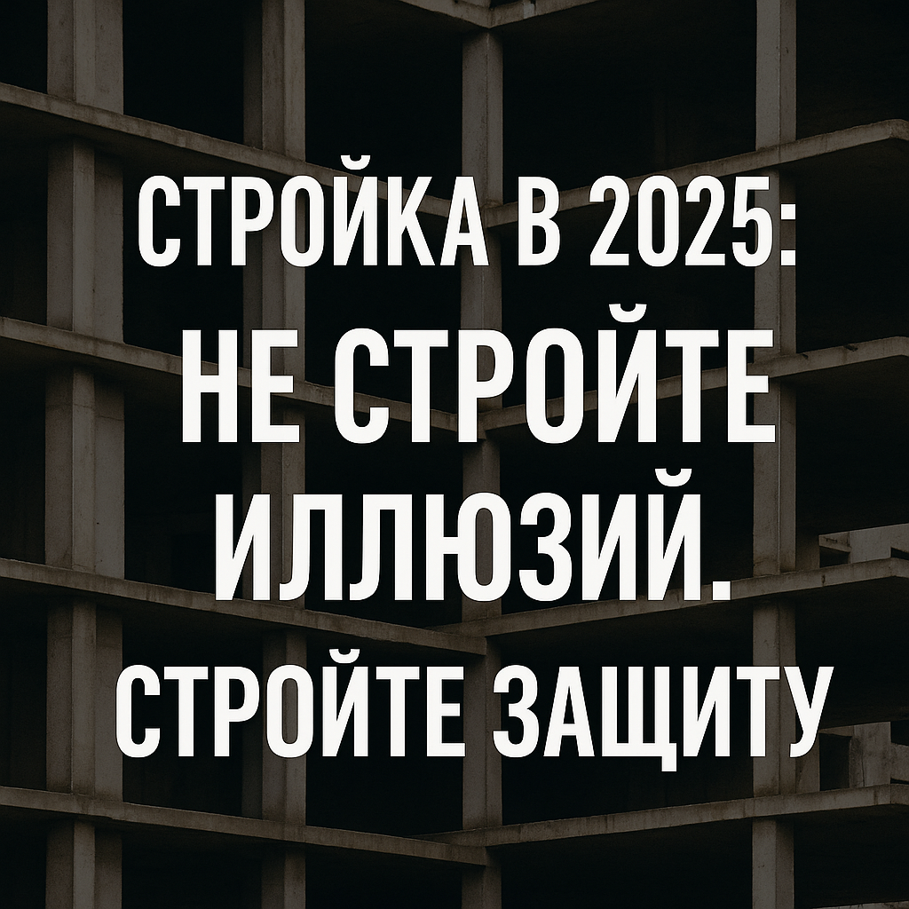 Строительная отрасль в 2025 году — зона повышенного риска. 