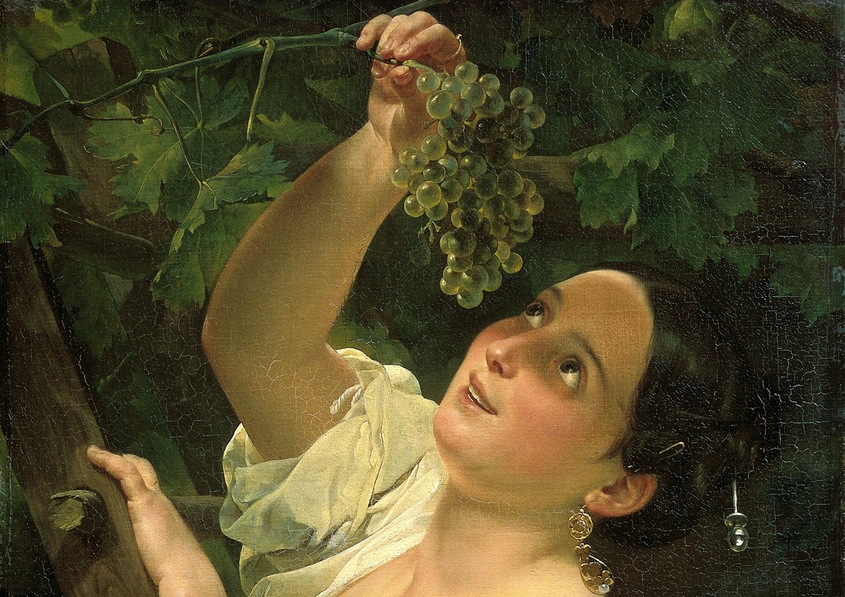 Карл Брюллов. Итальянский полдень. 1827. Фрагмент.