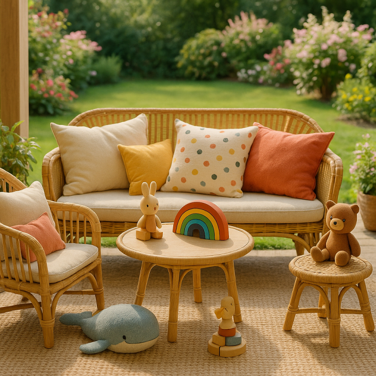    Как создать уютную детскую зону на даче: идеи декора из ротанга своими руками для маленьких мечтателей Loza