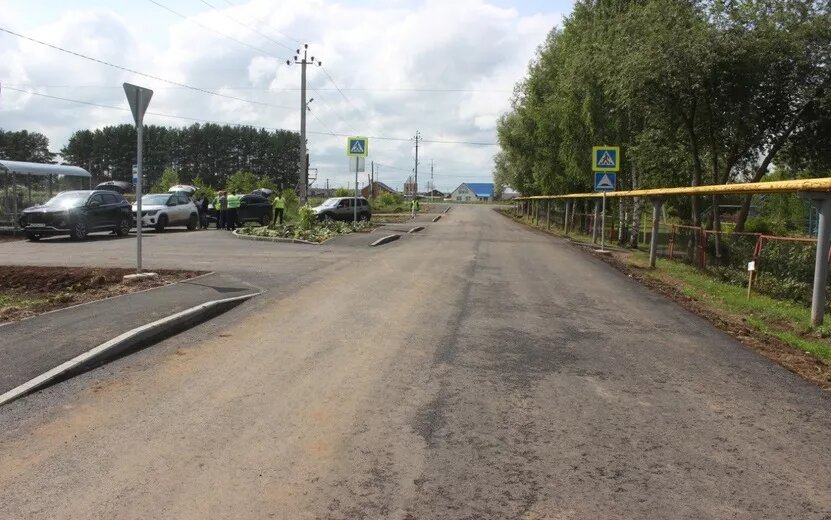    В Сарапульском районе Удмуртии завершается ремонт дорог по нацпроекту