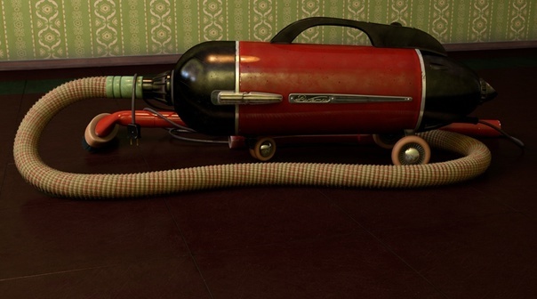 Старый пылесос