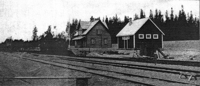 Станция Хейнйоки: вокзал 4 класса, 1927 года постройки. Не сохранился