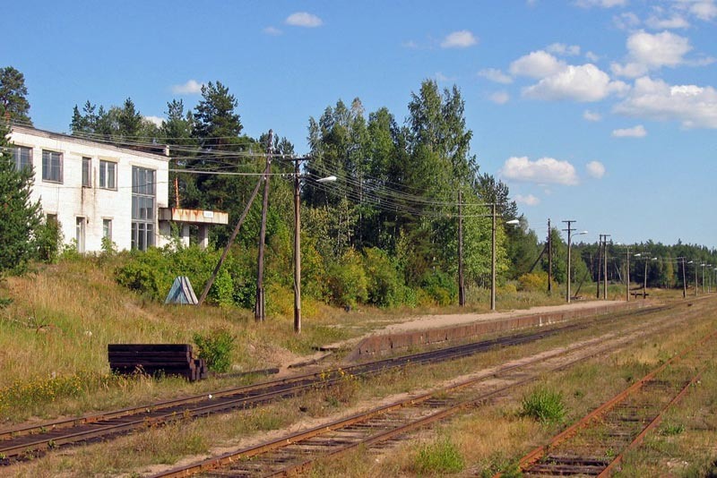Вещево: станция и вокзал Вещево. Фото: А. Шумков, август 2006 г.