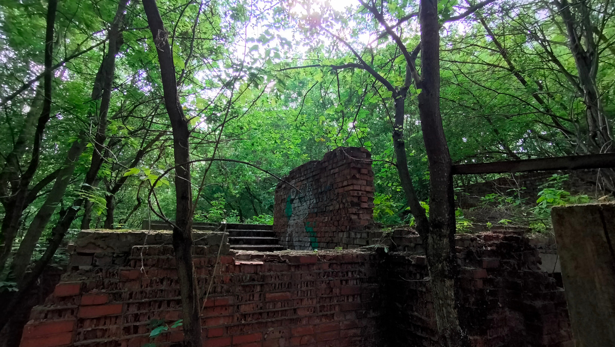 Руины недостроенного дома. Июль 2023-го