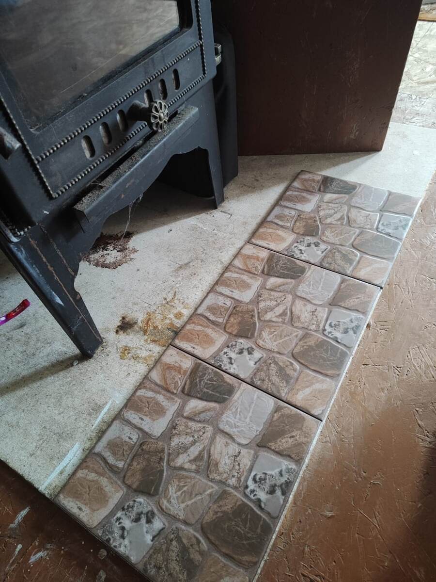 плитка под печку