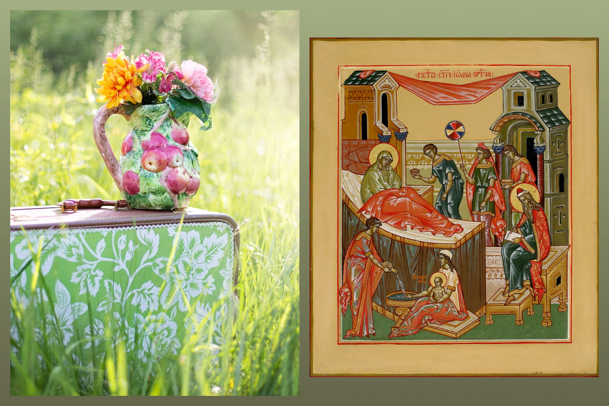 Икона Рождество Иоанна Крестителя/azbuka.ru, Лето/pixabay.com