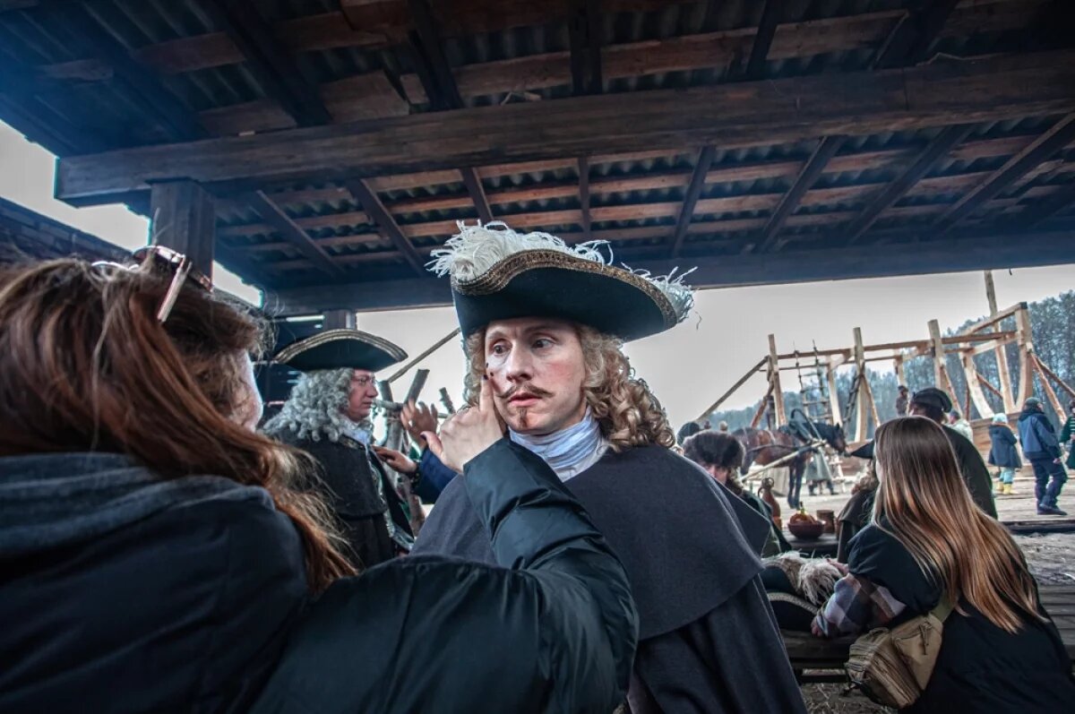    Фото со съемок сериала «Государь».