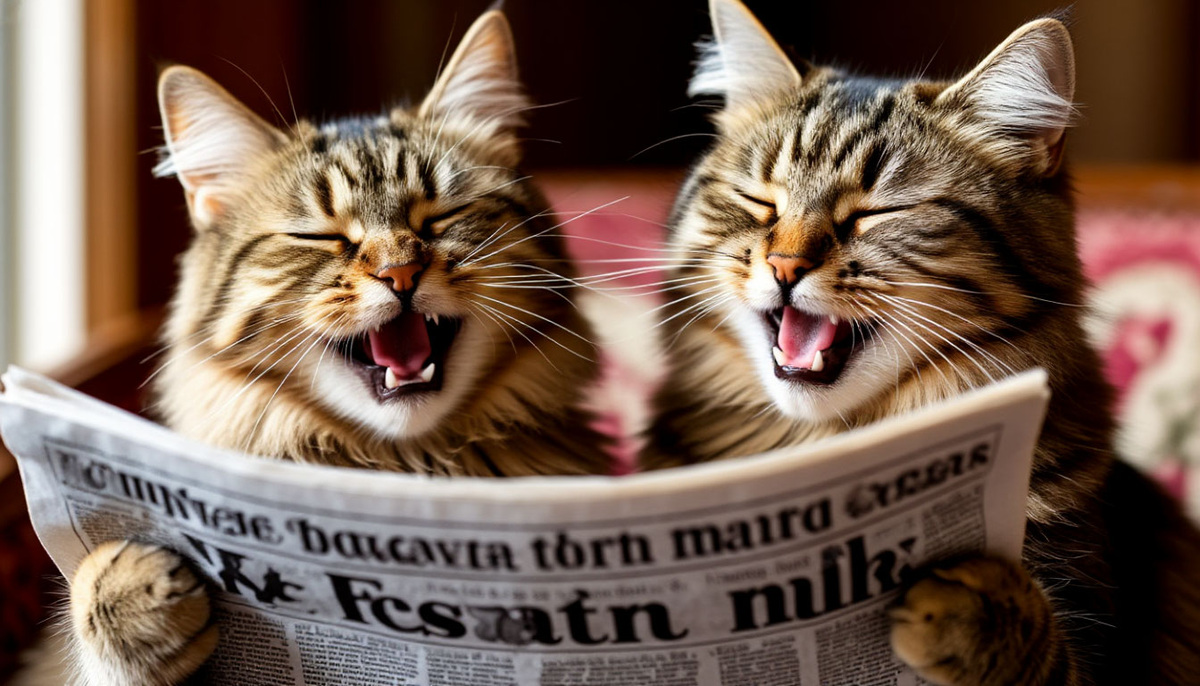 А этих весёлых котиков сгенерировал "Шедеврум" для воскресной юмористической рубрики «А на седьмой день он отдыхал…» Но смеяться можно и в другие дни недели, имейте в виду