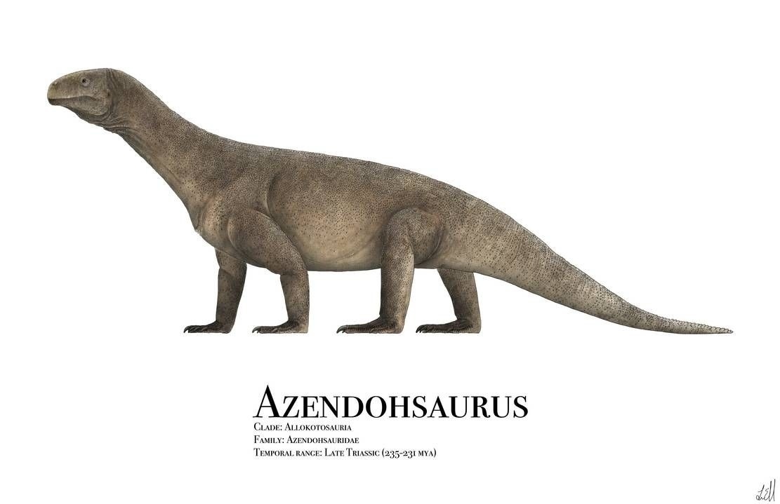 Азендозавр: иллюстрация и информация.