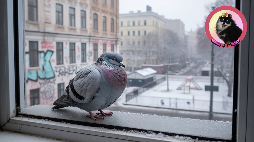 раненый голубь