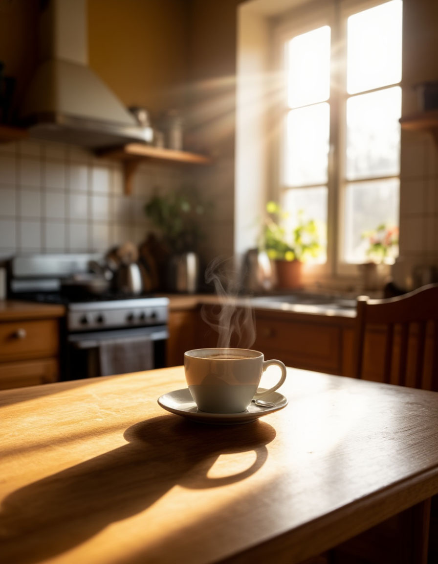 Молча пить кофе — это не одиночество. Это возвращение к себе