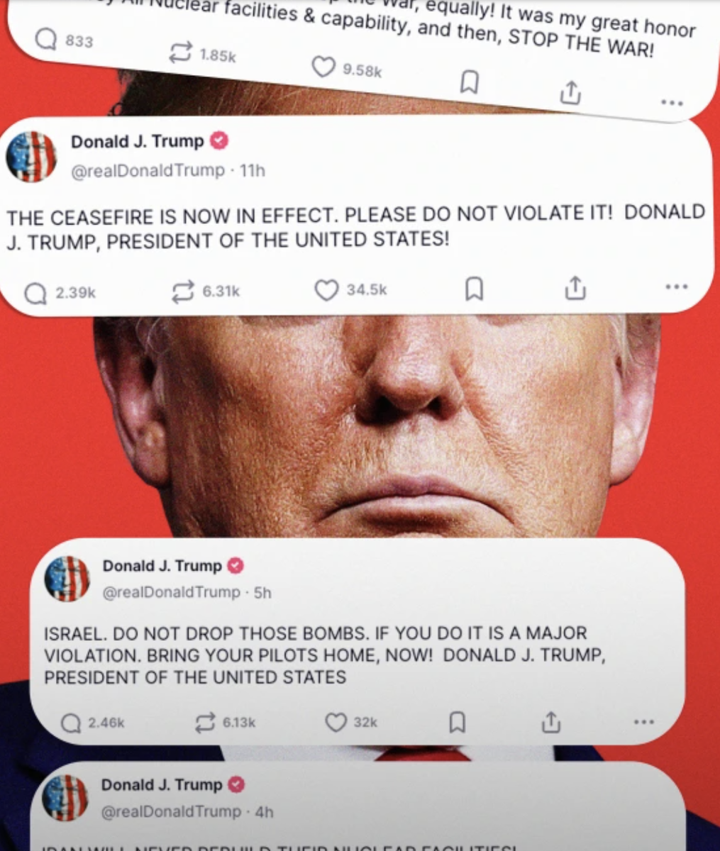 Картинка с просторов сети интернет, коллаж твиттов Трампа