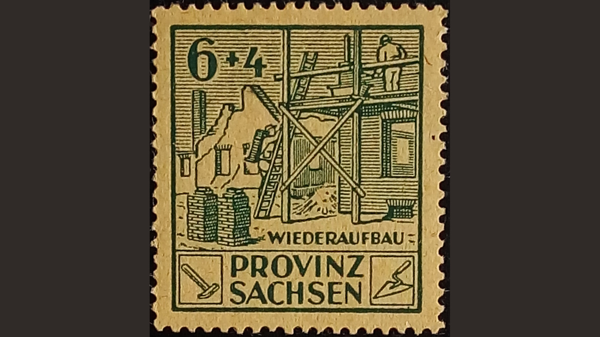 1.1. Германия. Саксония. Советская зона, 1946 год, № 87 A. Жилищное строительство. Реконструкция.