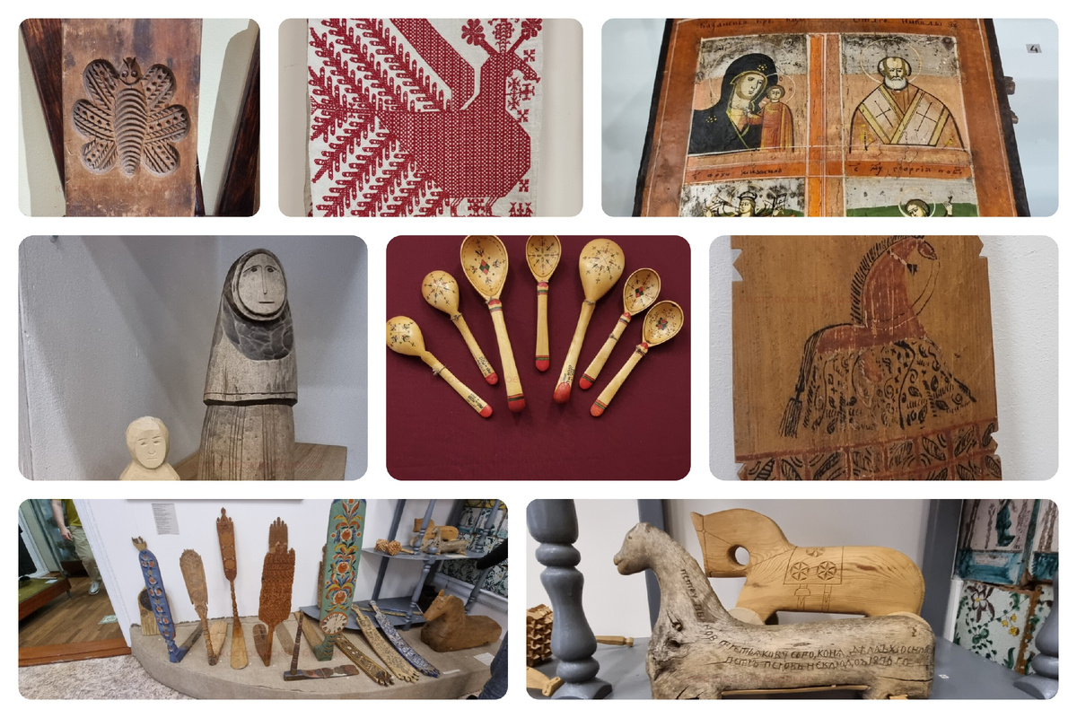 Фрагменты выставки «Орнамент Поморья. Красота сквозь столетия» из собрания Музея «Малые Корелы» , с 23.05.2025 в Историко-краеведческом музее им. П. К. Шарапова, 2-й этаж | Данилов, Соборная, 5