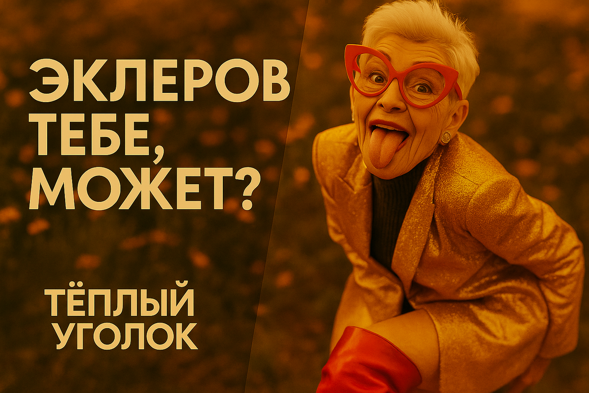 Эклеров тебе, может? — сказала она. И ушла навсегда