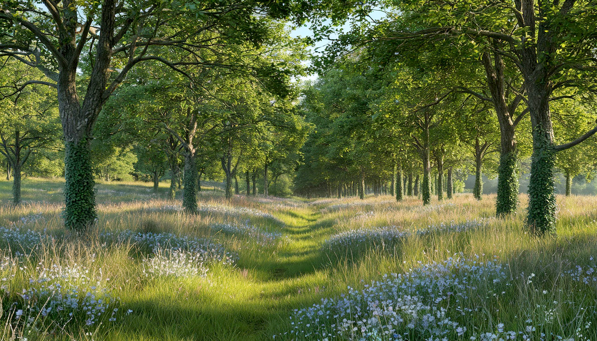 Дорога должна была проходить здесь.