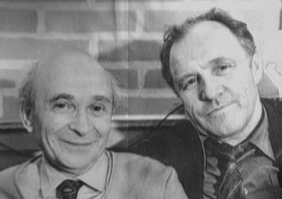 Юрий Катин-Ярцев и Михаил Ульянов. Кадр из передачи "Чтобы помнили"