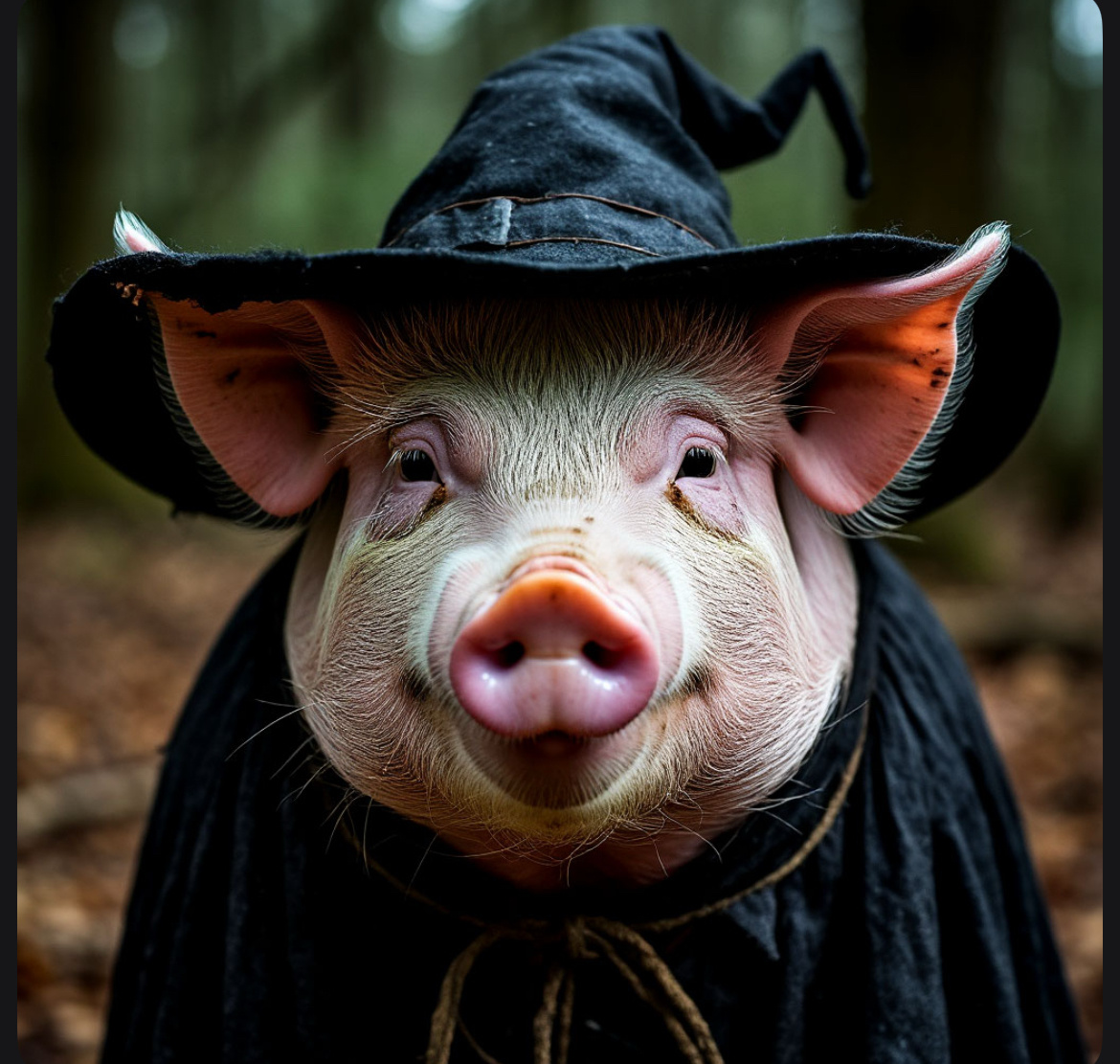 По поверьям ведьмы на Ивана Купалу оборачивались свиньями, чтобы их не узнали