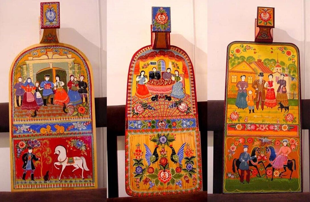 Донце городецких прялок. Источник: triptonkosti.ru