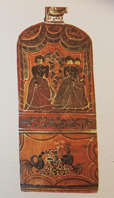 Краснояров Ф.С. Прядильное донце. Источник: Коновалов А.Е. Городецкая роспись. Горький, 1988