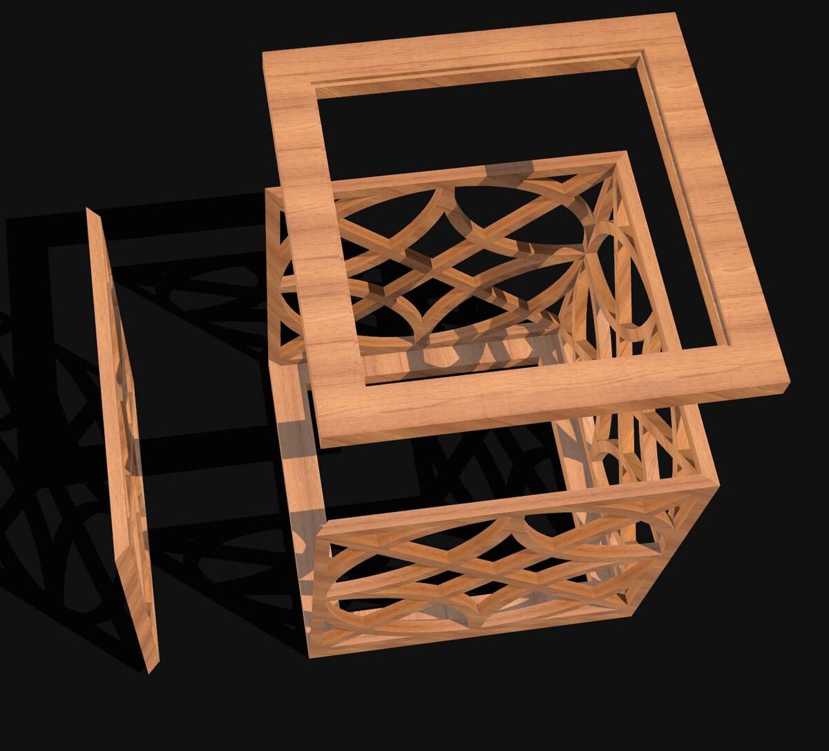 Столик в разобранном виде