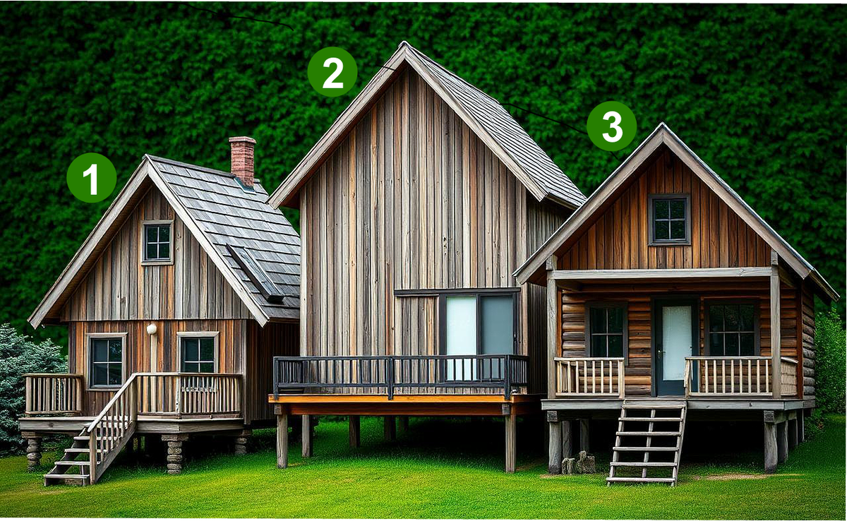 Выберите домик