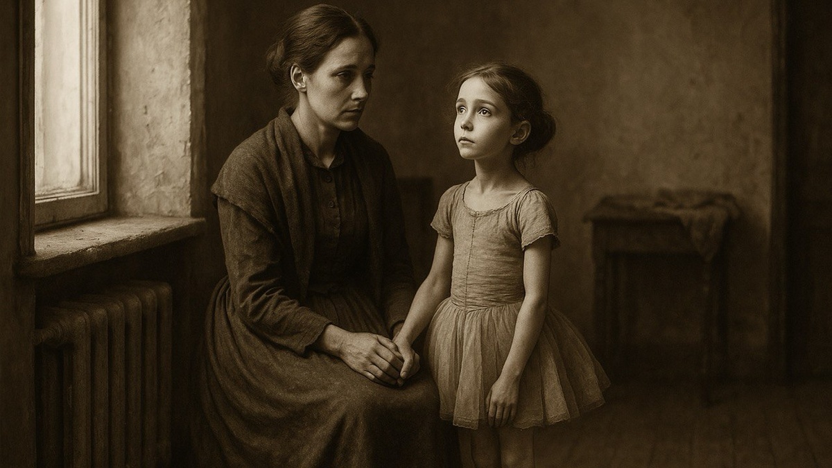 В целях иллюстрации. Анна Павлова в детстве. Нарисовано нейросетью