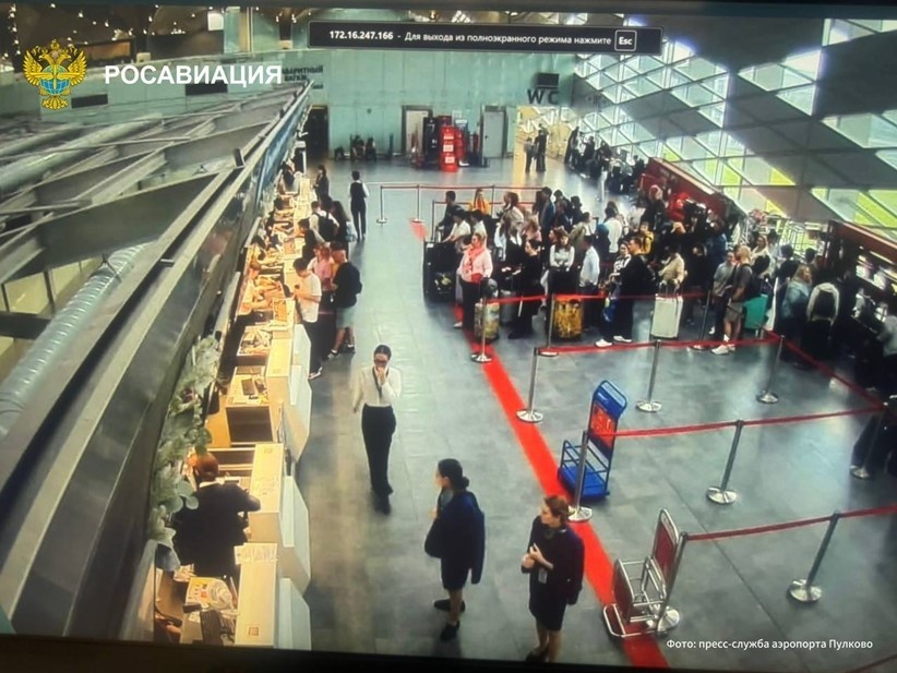    Текущая ситуация в аэропорту Пулково. Автор фото: Росавиация