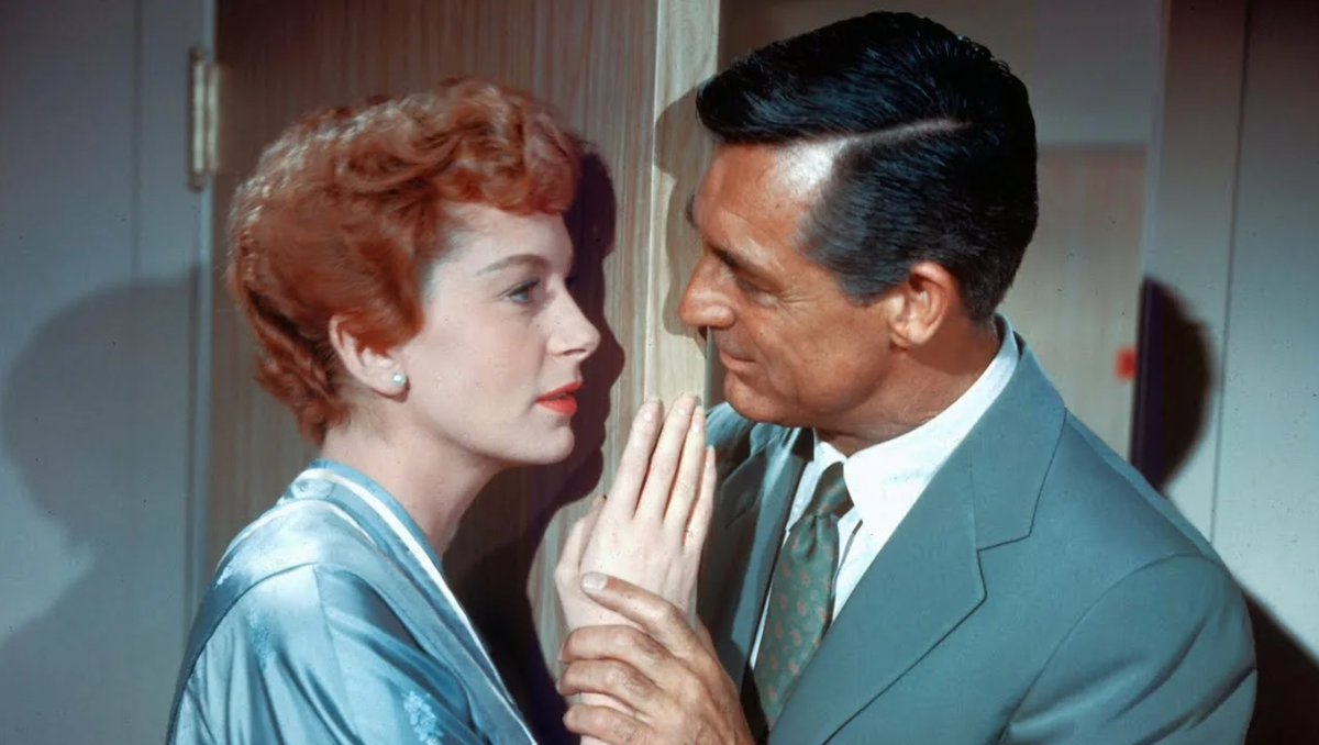 Кадр из фильма «Незабываемый роман» 1957 года Шарлем Буайе и Айрин Данн