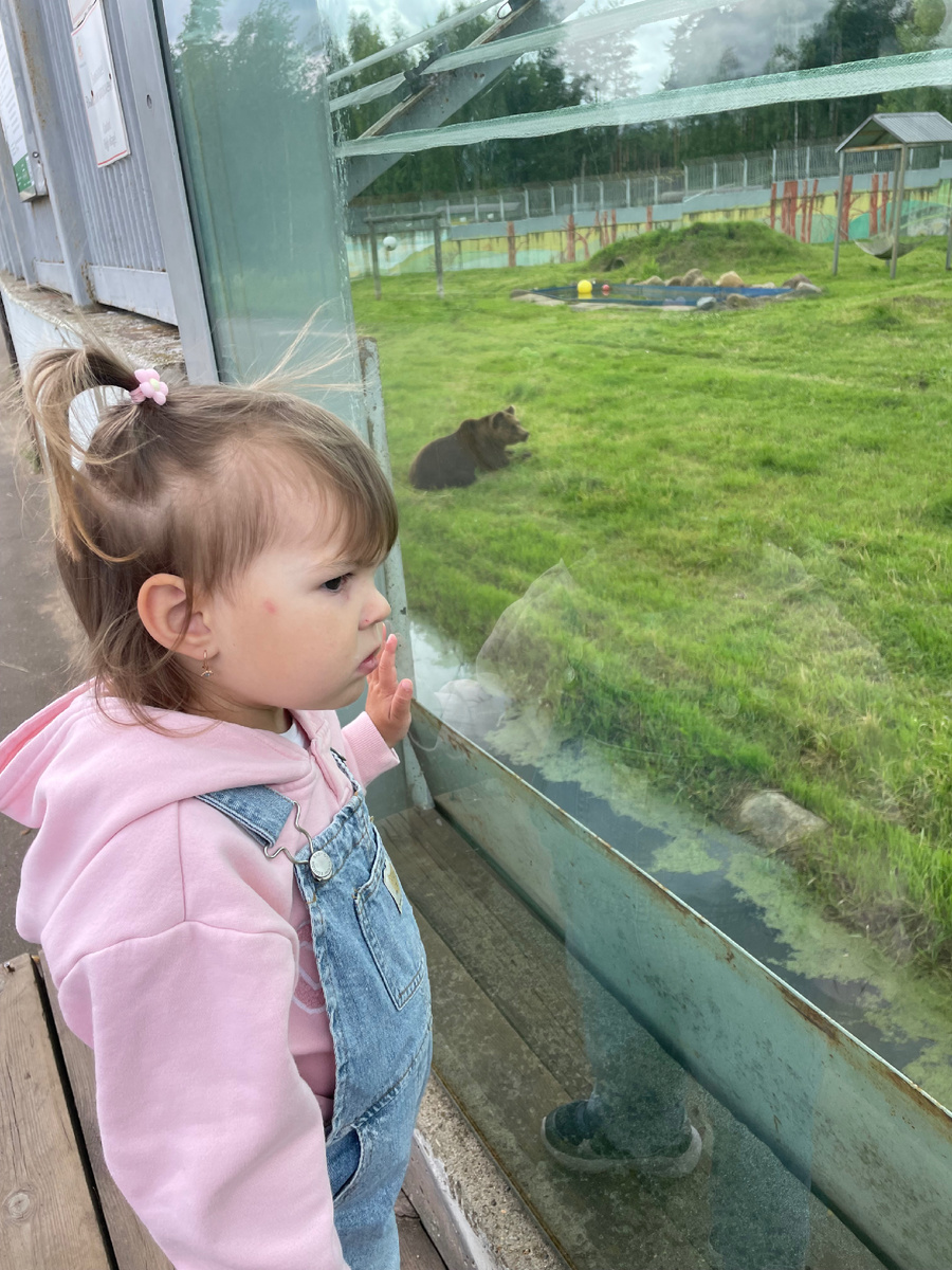 Маша и Миша на заднем плане. 