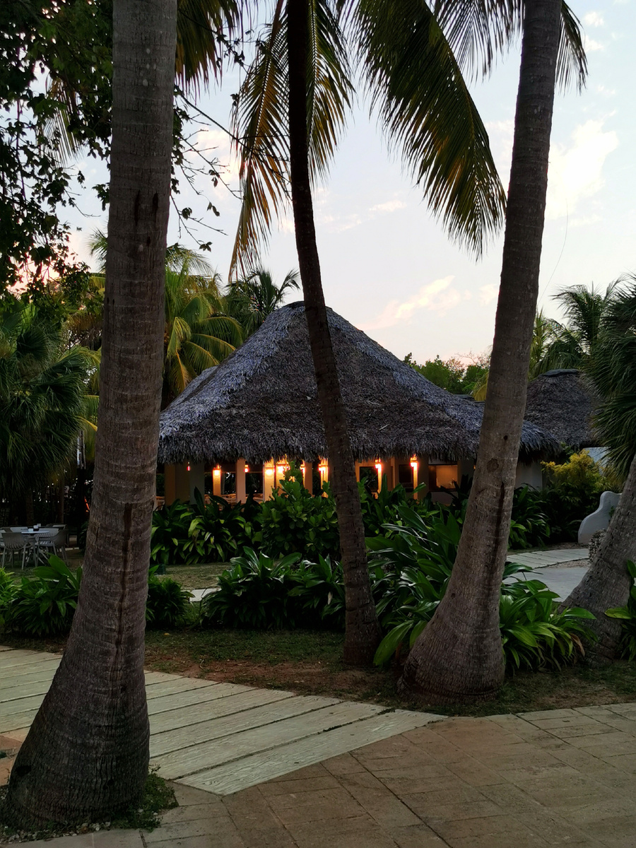 На территории отеля.