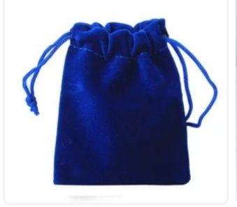 Бархатный синий мешочек... 