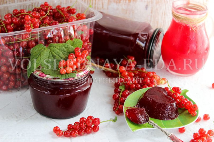 Желе из красной смородины на зиму
