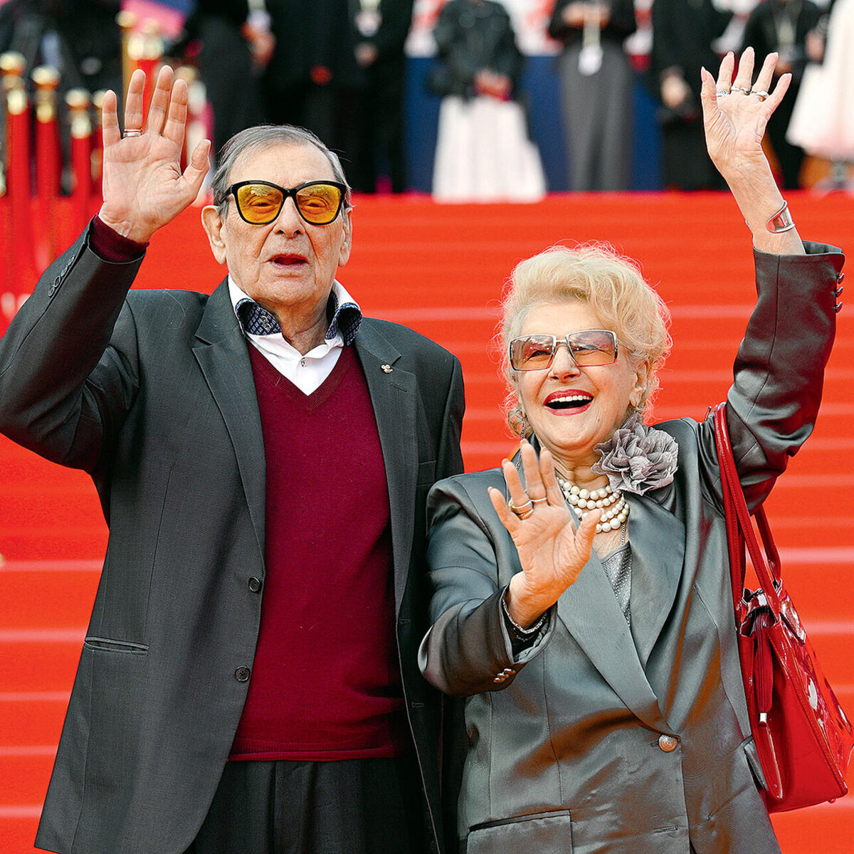    Светлана Дружинина с мужем Анатолием Мукасеем на открытии ММКФ. 2025 г. Legion-Media